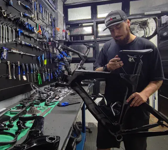 Lavagem profissional de bicicleta